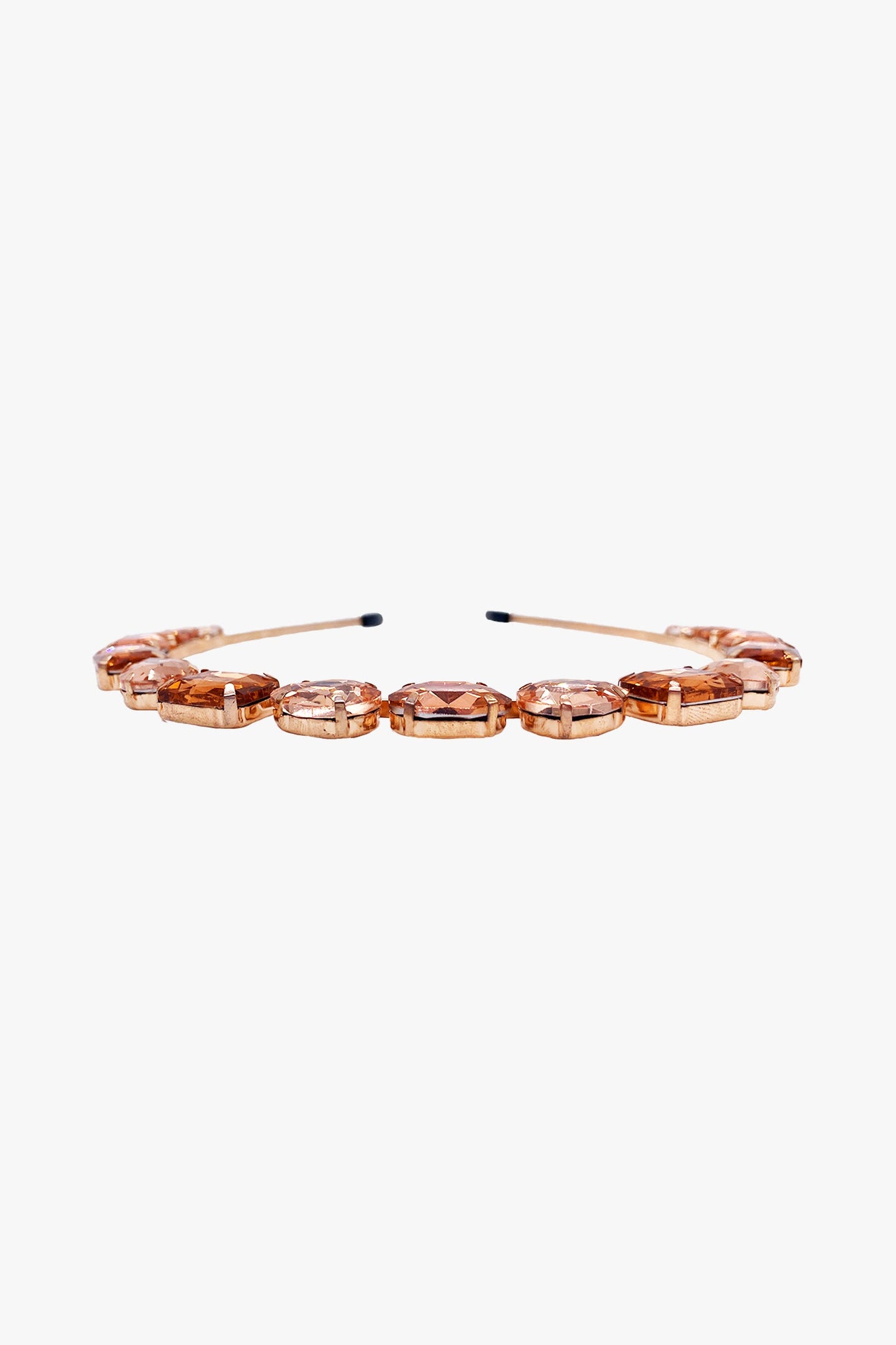 Anna Sui Jeweled Rose Gold Crown Headband