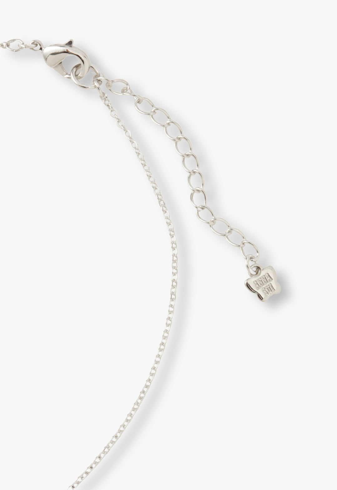 Anna Sui Silver Butterfly Necklace