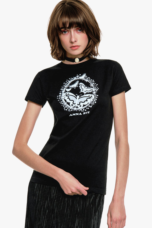 Anna Sui Butterflies T-Shirt