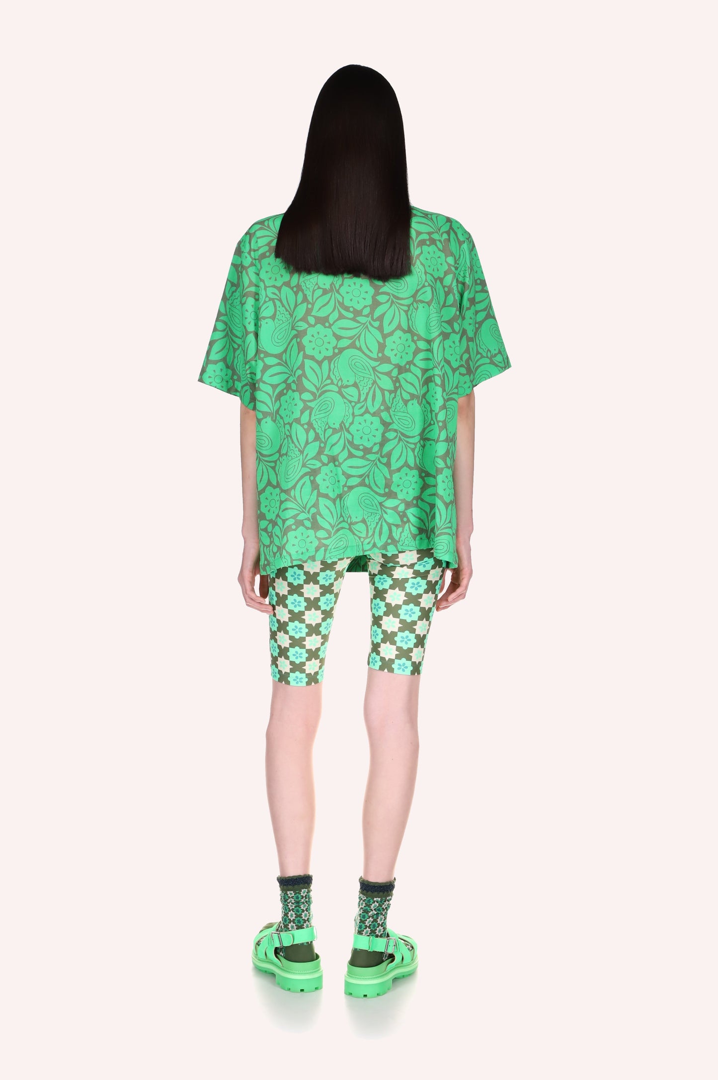 Anna Sui Utopian Gingham Bike Shorts