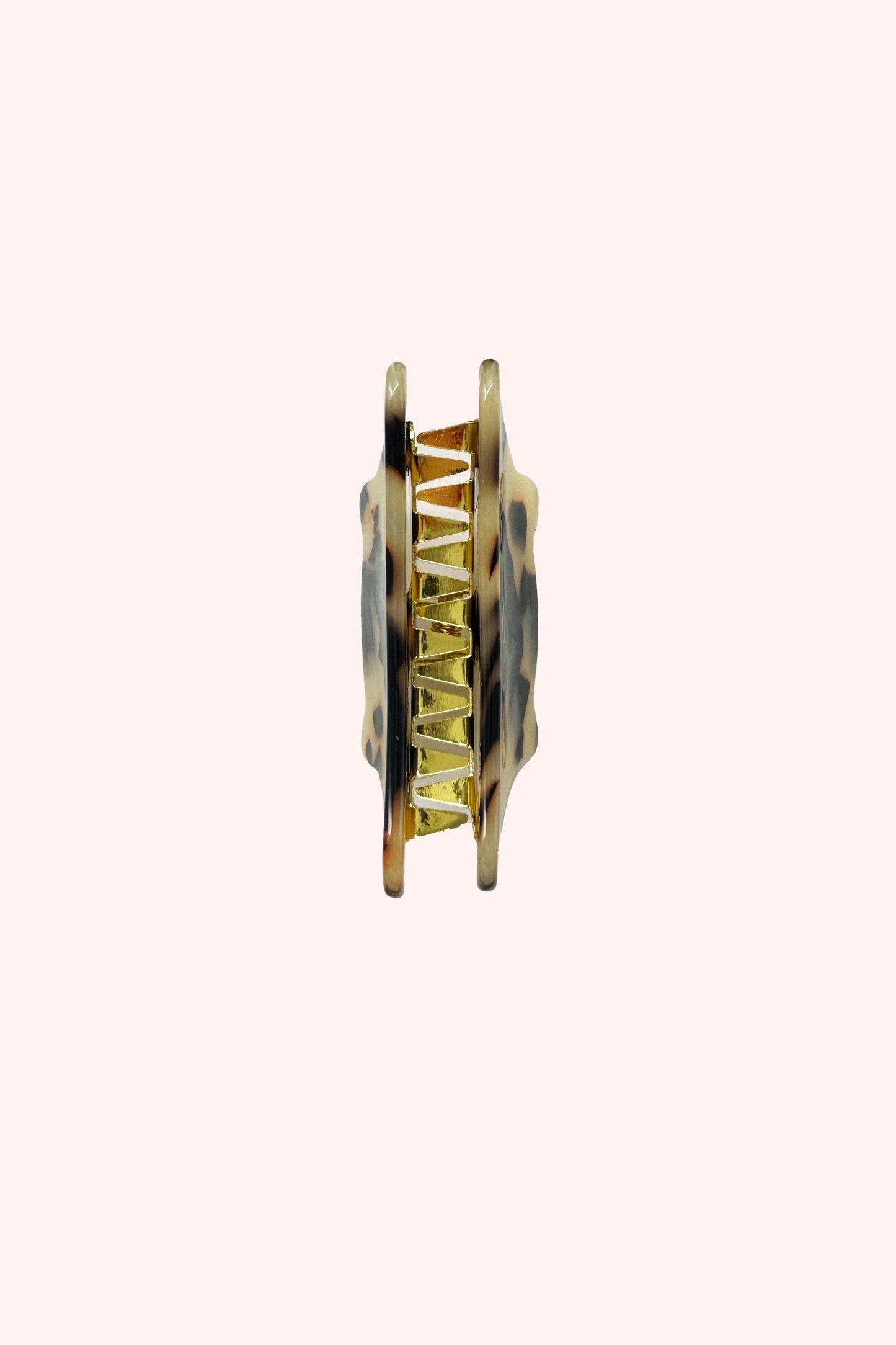 Anna Sui Etched Large Cat Jaw Clip White Tokyo