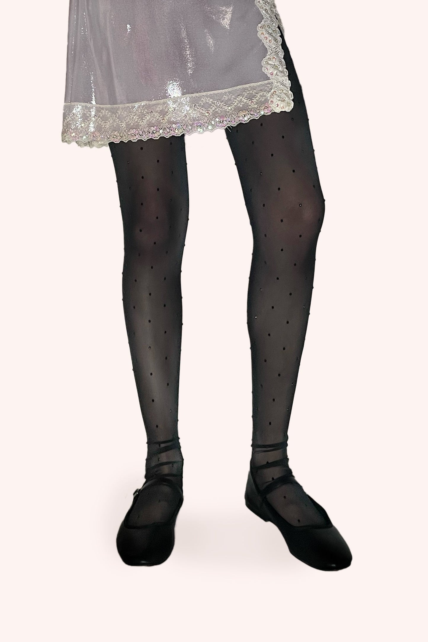 Anna Sui Rhinestone Mesh Leggings
