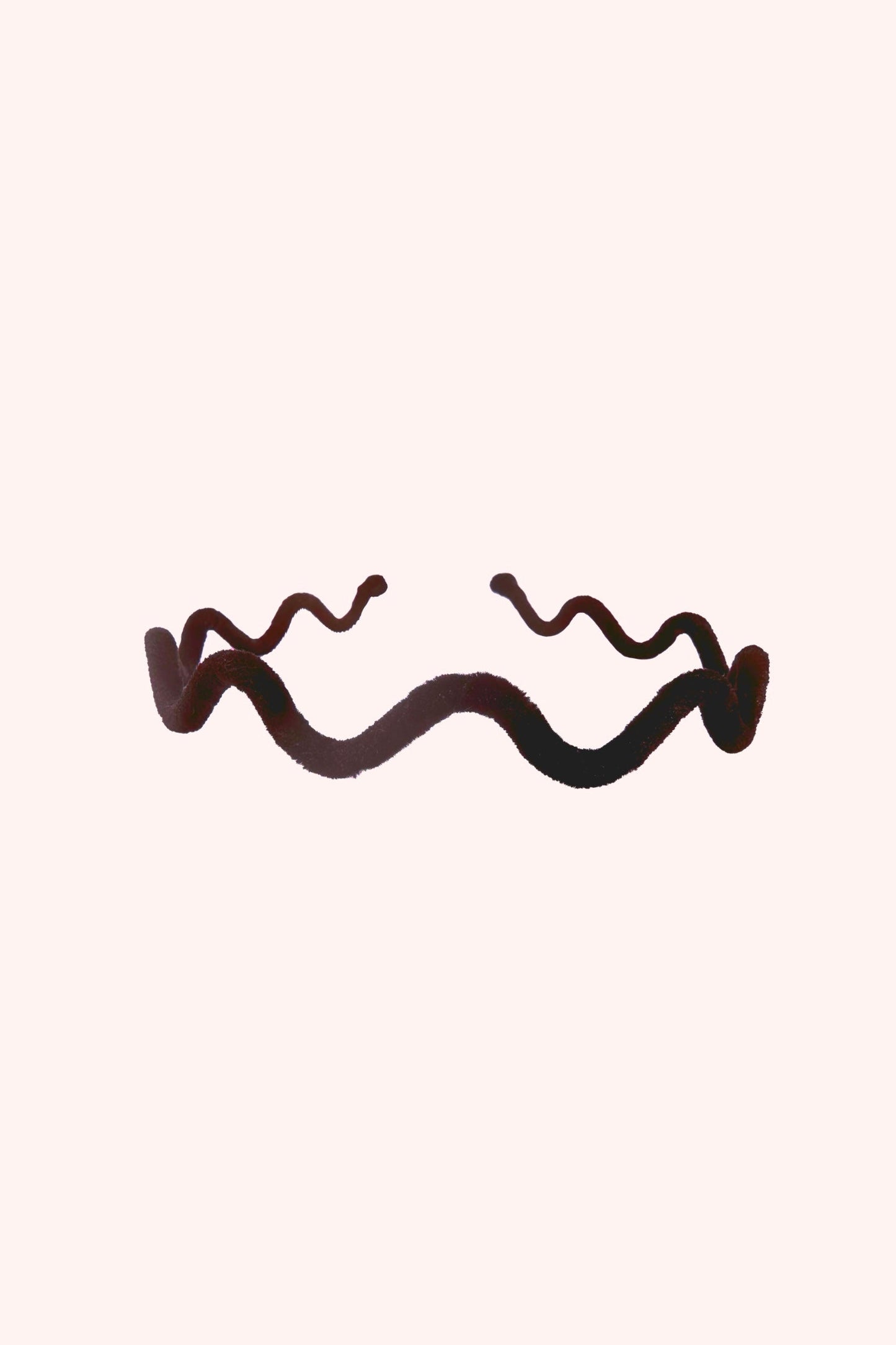 Anna Sui Wavy Velvet Headband Burgundy