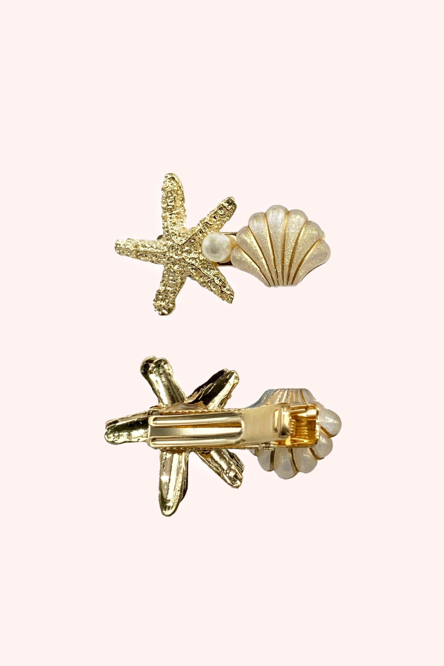 Anna Sui Star of the Sea Hair Clip White Opal