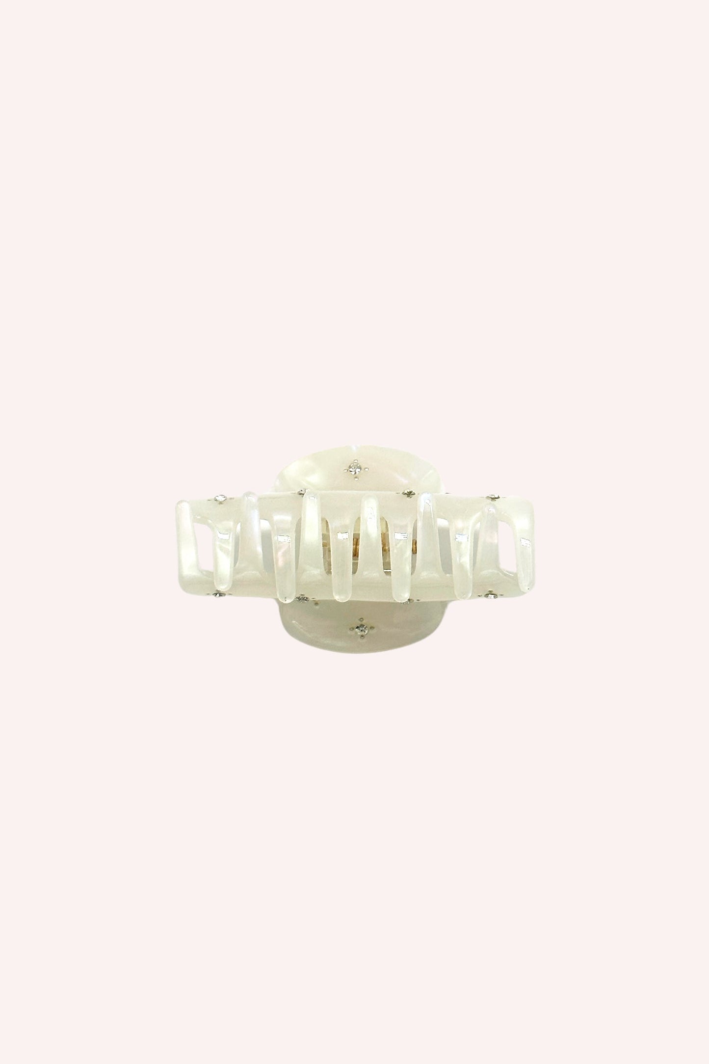 Anna Sui Pearl Medium Pastel Crystal Jaw Clip