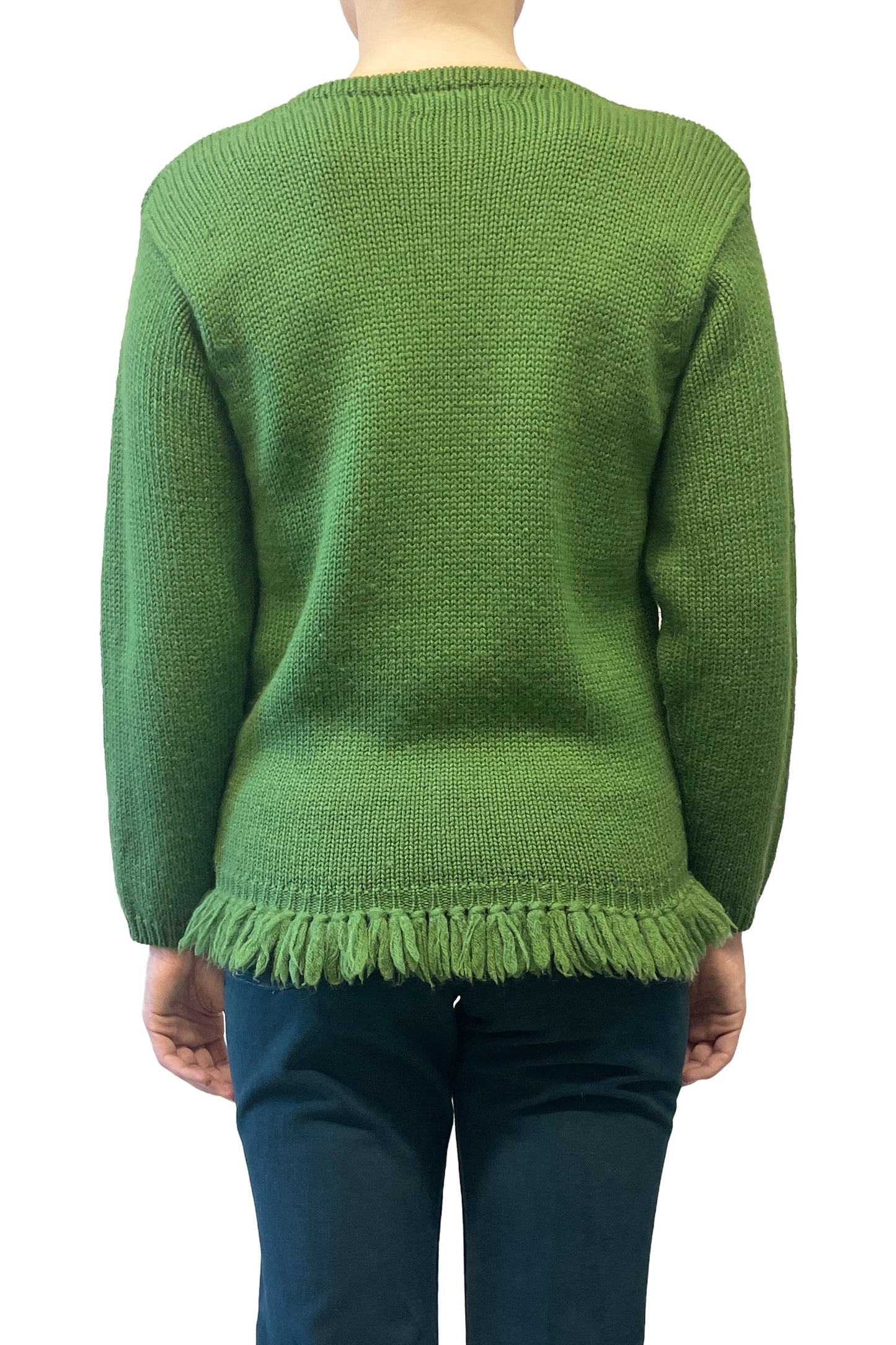 Anna Sui Vintage Embroidered Floral Sweater