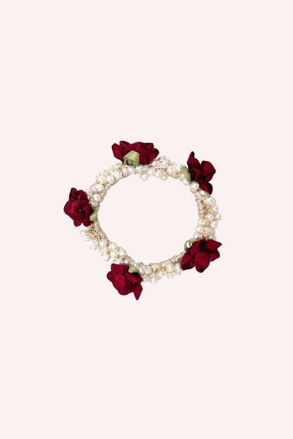 Anna Sui Roses and Pearls Scrunchie