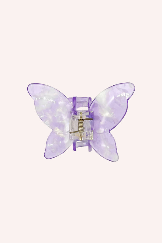 Anna Sui Large Gemstone Butterfly Jaw Clip - Lavender
