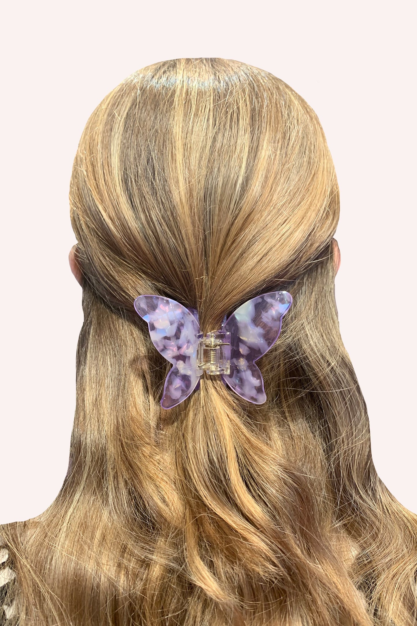 Anna Sui Large Gemstone Butterfly Jaw Clip - Lavender