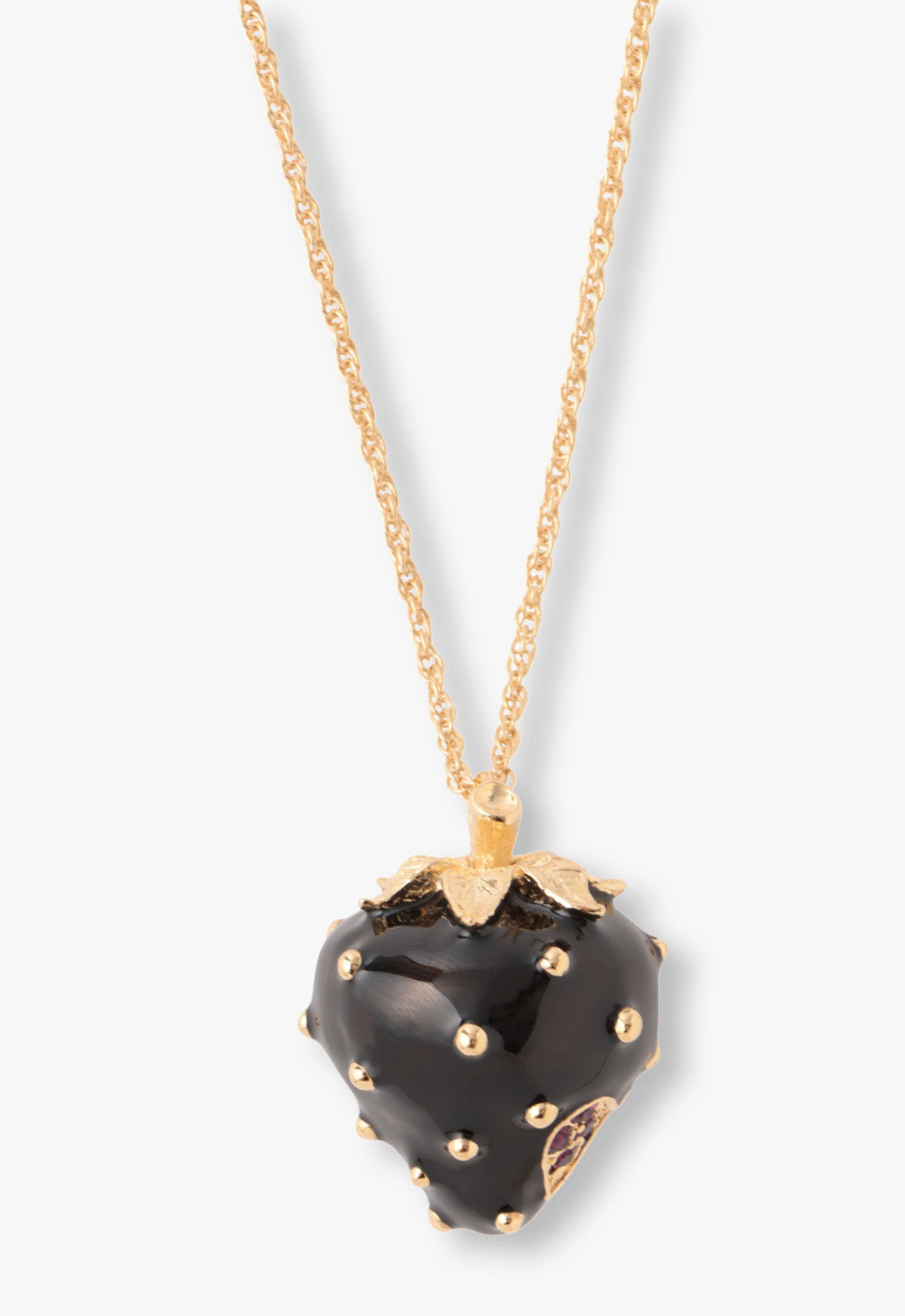 Anna Sui Midnight Strawberry Necklace