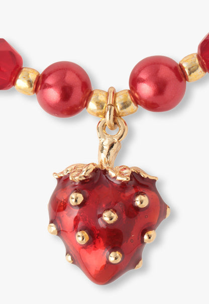 Anna Sui Sweet Strawberry Charm Bracelet