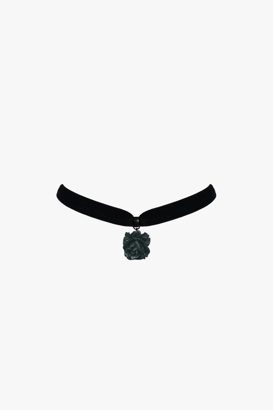 Anna Sui Retrolite Rose Velvet Choker