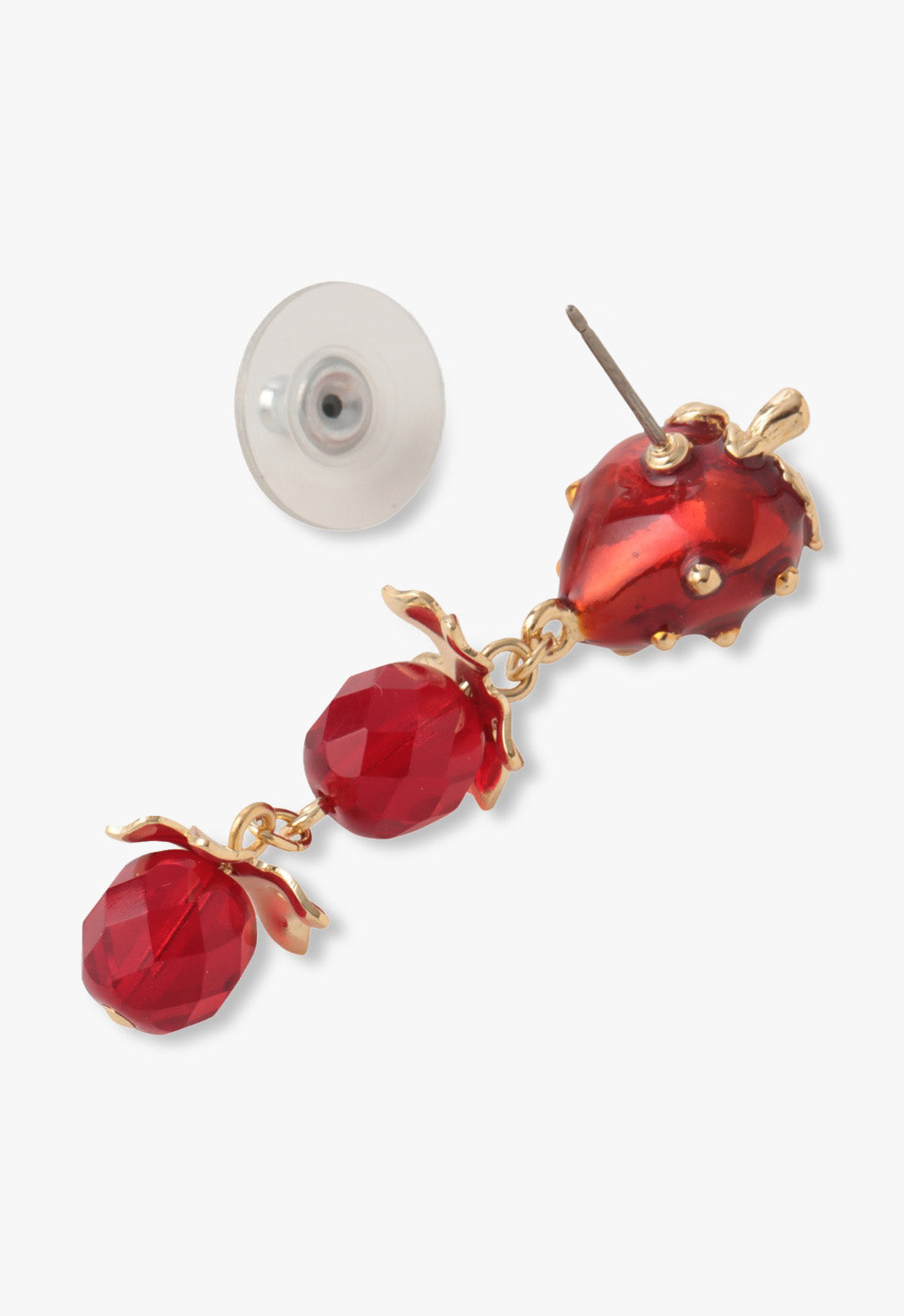 Anna Sui Strawberry Delight Dangling Earrings