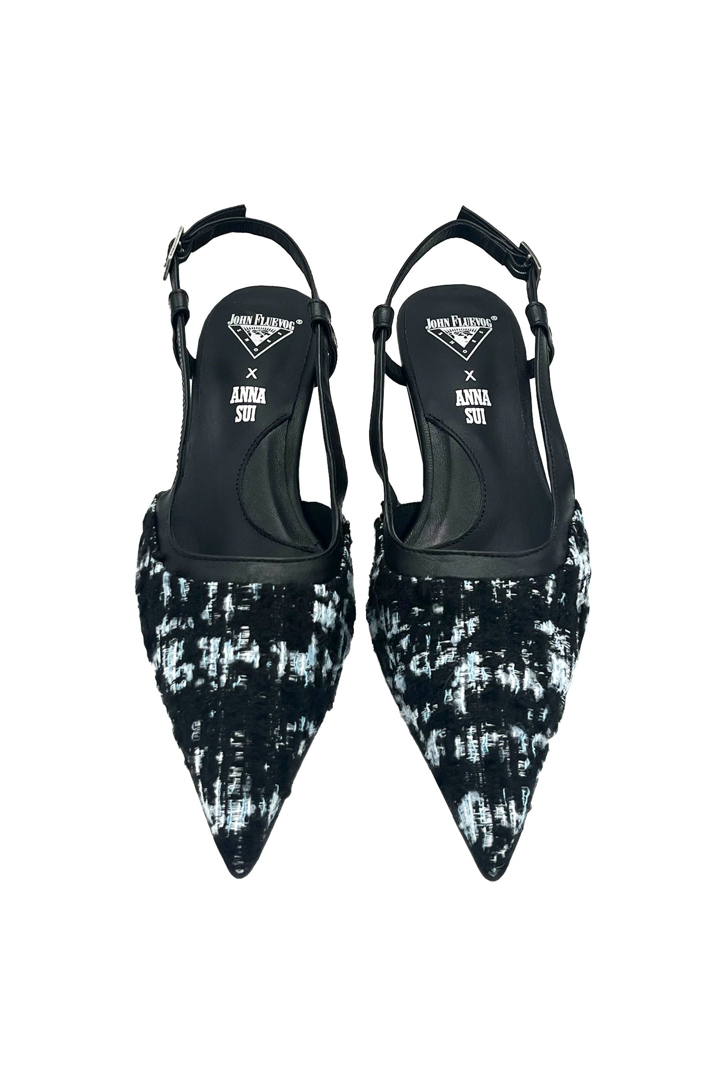 Anna Sui John Fluevog x Anna Sui Tweed Slingback