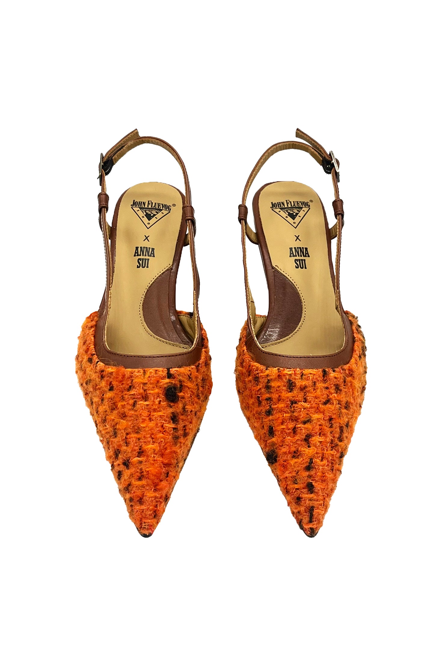 Anna Sui John Fluevog x Anna Sui Marmalade Tweed Slingback
