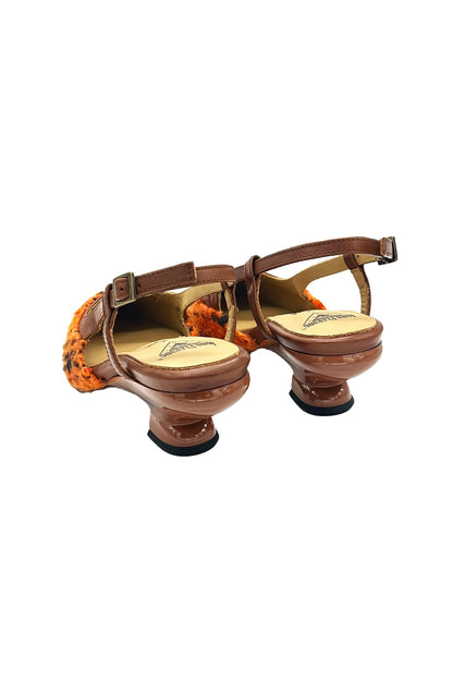 Anna Sui John Fluevog x Anna Sui Marmalade Tweed Slingback
