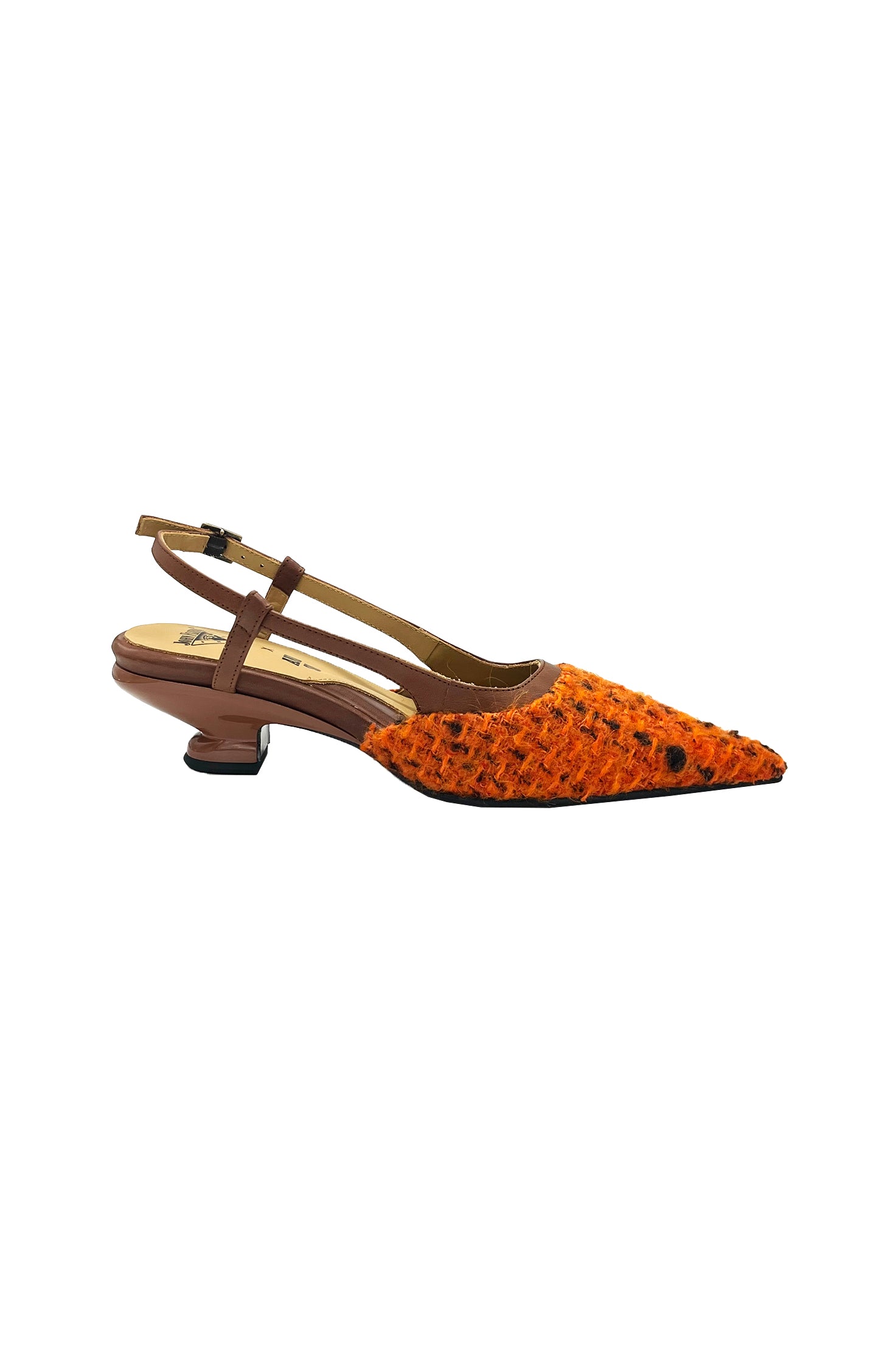 Anna Sui John Fluevog x Anna Sui Marmalade Tweed Slingback