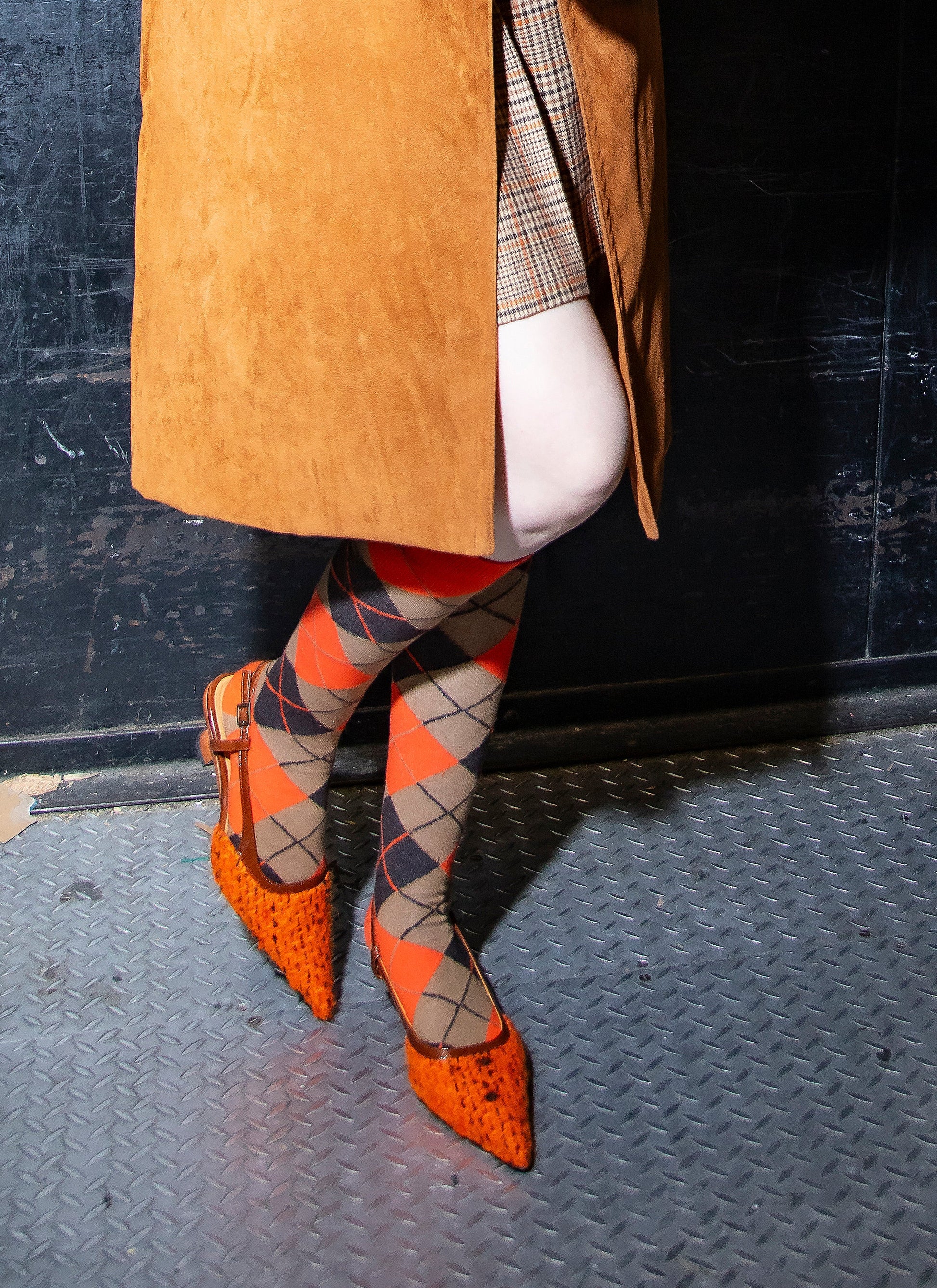 Anna Sui John Fluevog x Anna Sui Marmalade Tweed Slingback