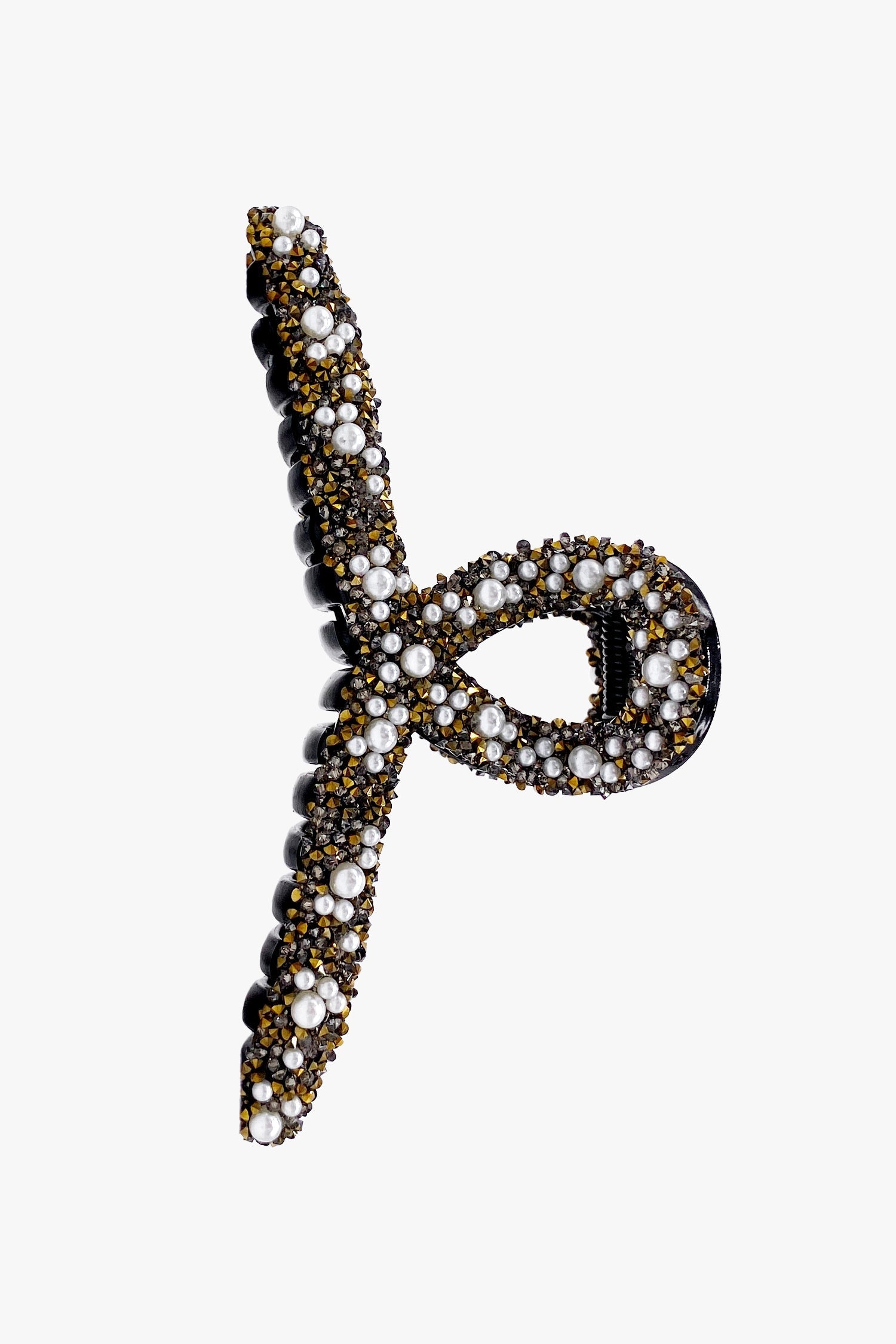 Anna Sui Large Jewel French Pearl Jaw Clip