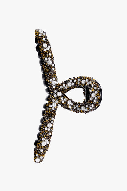 Anna Sui Large Jewel French Pearl Jaw Clip