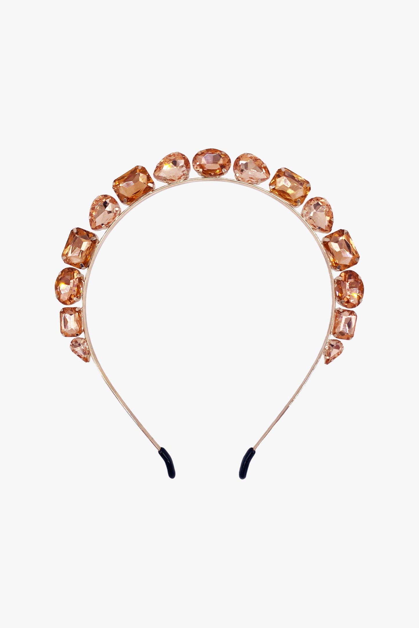 Anna Sui Jeweled Rose Gold Crown Headband