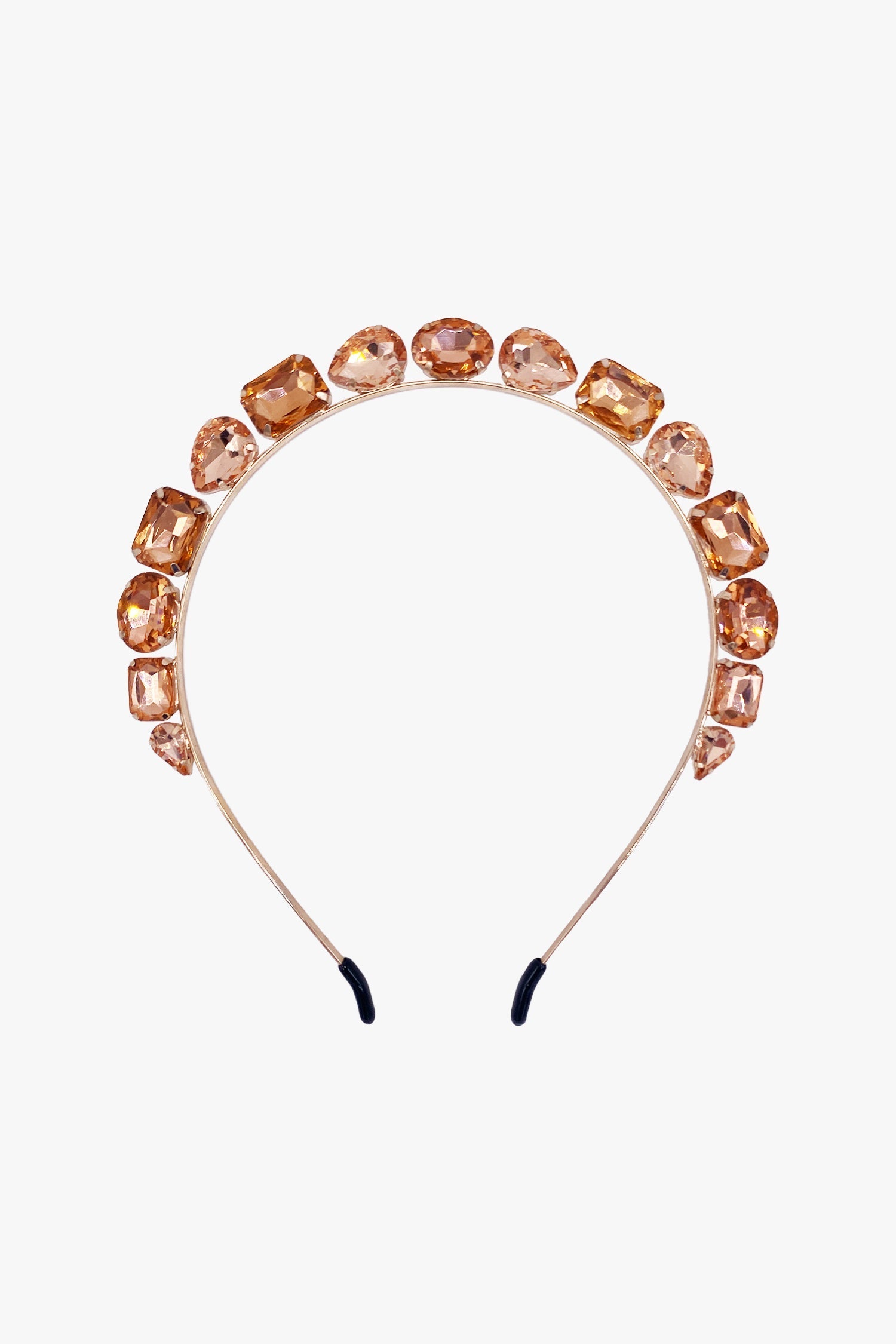Anna Sui Jeweled Rose Gold Crown Headband