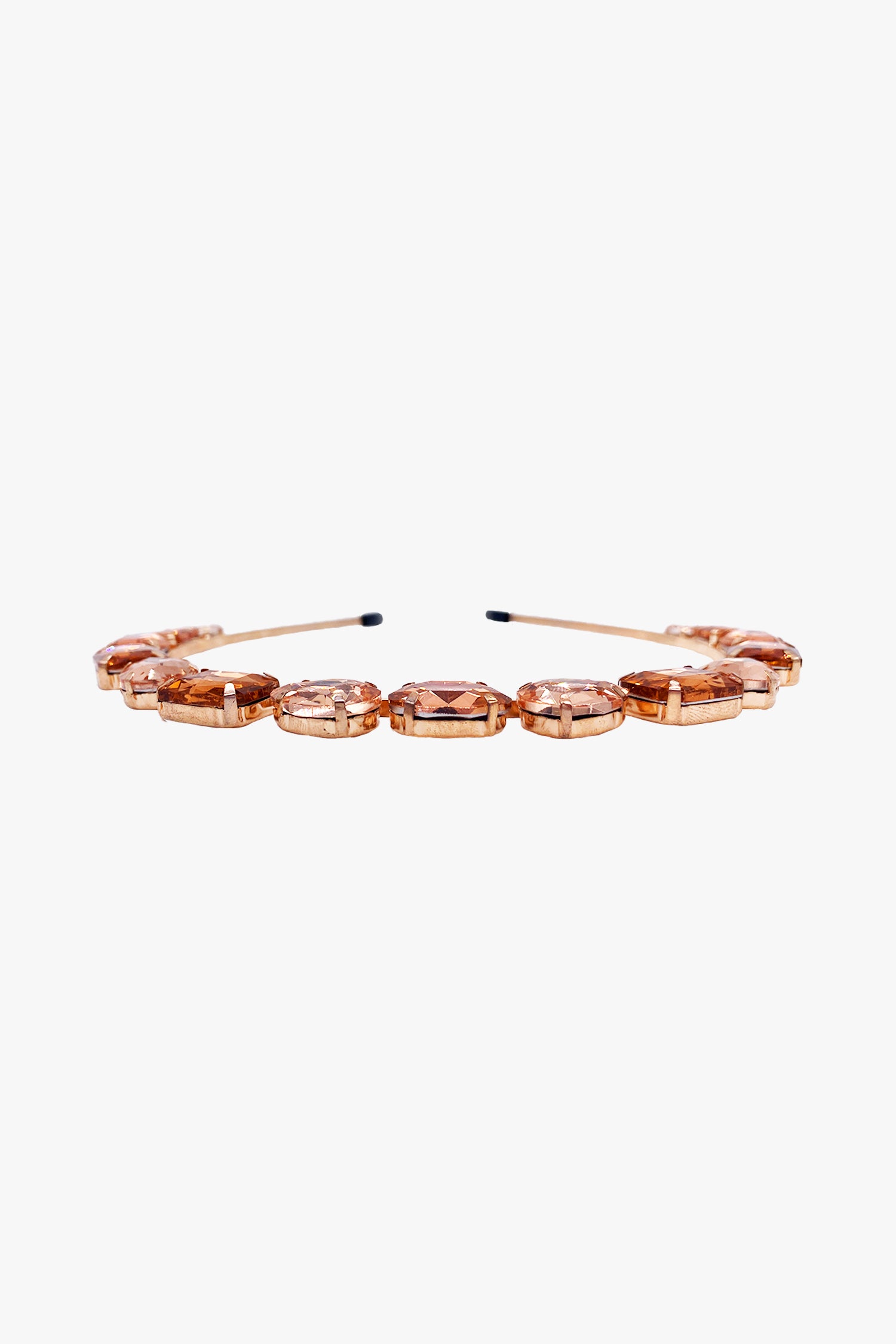Anna Sui Jeweled Rose Gold Crown Headband