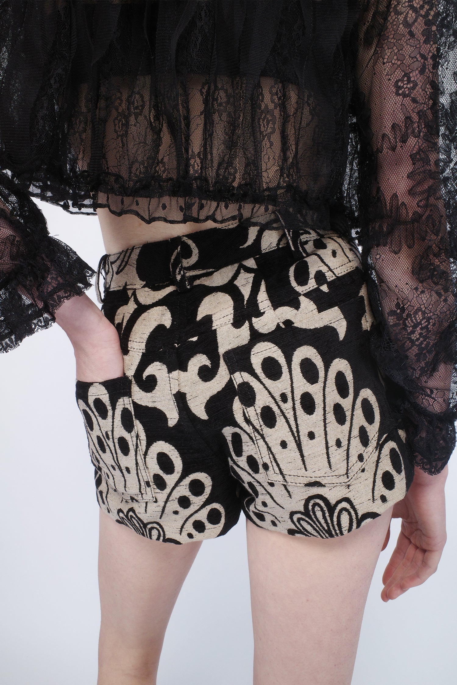 Anna Sui Beardsley Tapestry Shorts