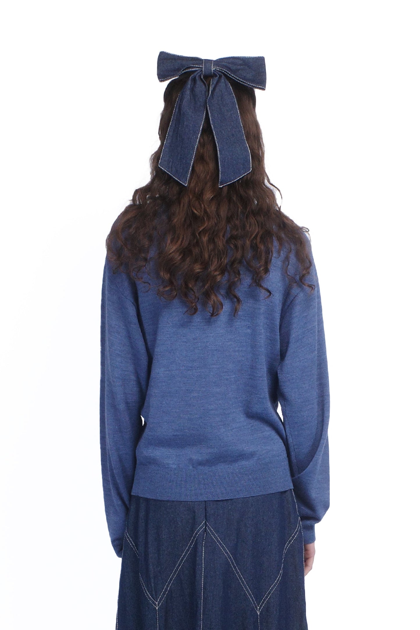 Anna Sui Knitwear Love Sweater Cornflower