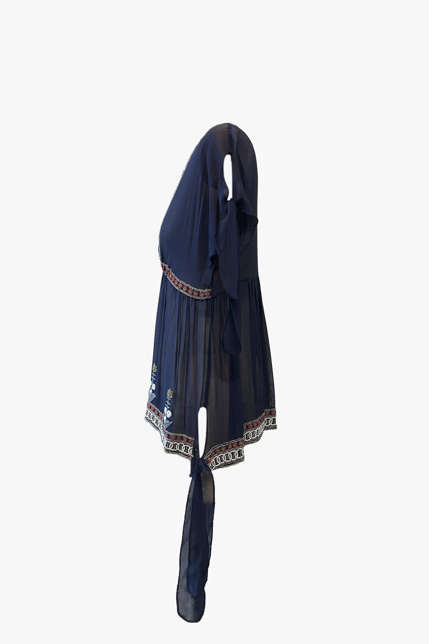 Anna Sui Anna Sui Silk Beaded Top