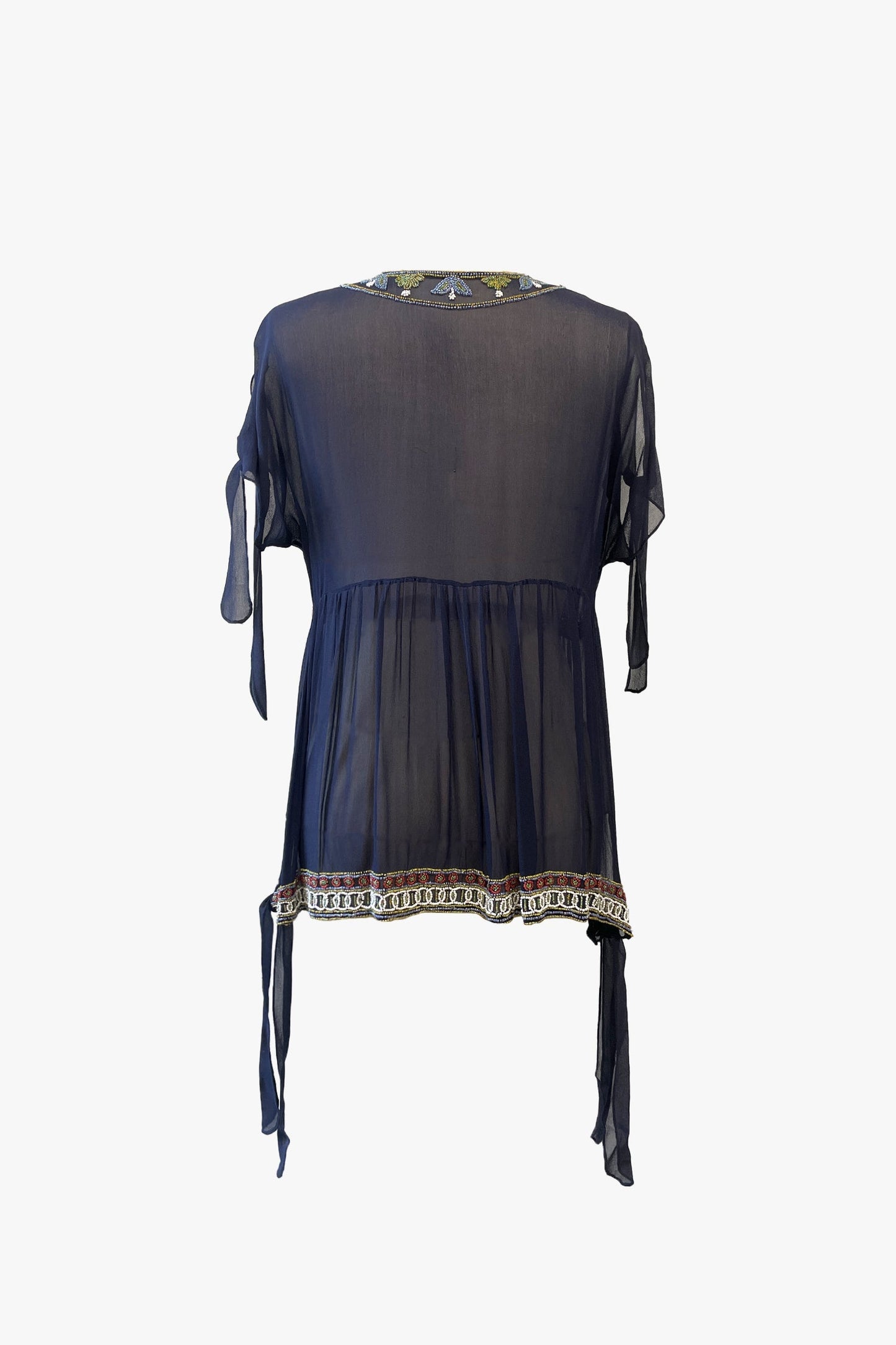 Anna Sui Anna Sui Silk Beaded Top