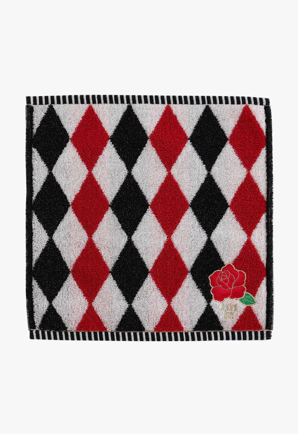 Anna Sui Argyle Rose Washcloth