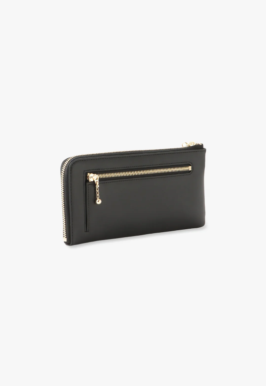 Anna Sui Starstruck Half-Zip Wallet - Black