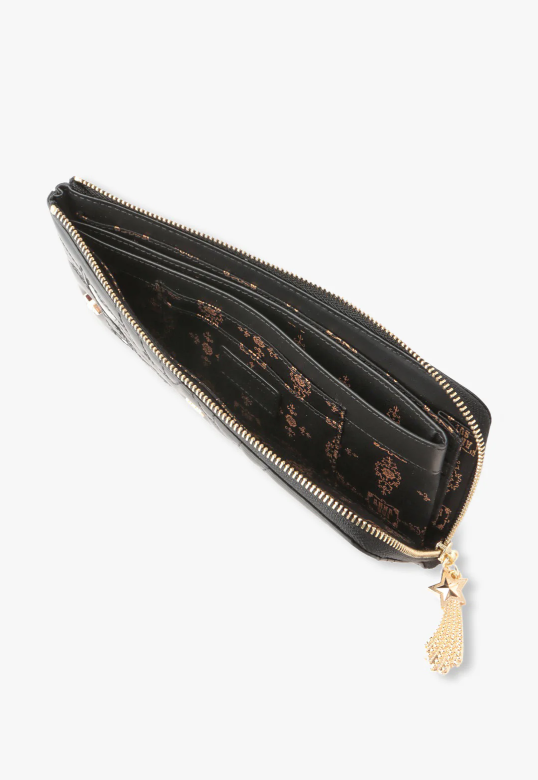Anna Sui Starstruck Half-Zip Wallet - Black