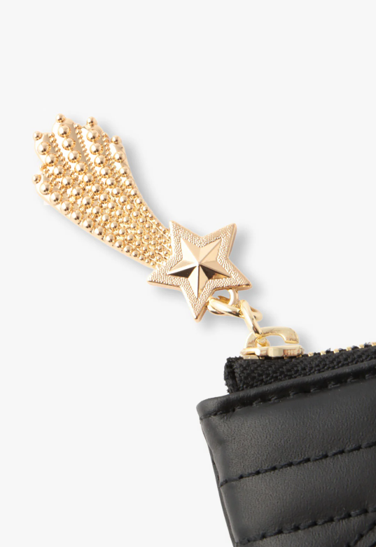 Anna Sui Starstruck Half-Zip Wallet - Black