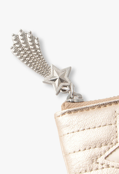 Anna Sui Starstruck Half-Zip Wallet - Gold