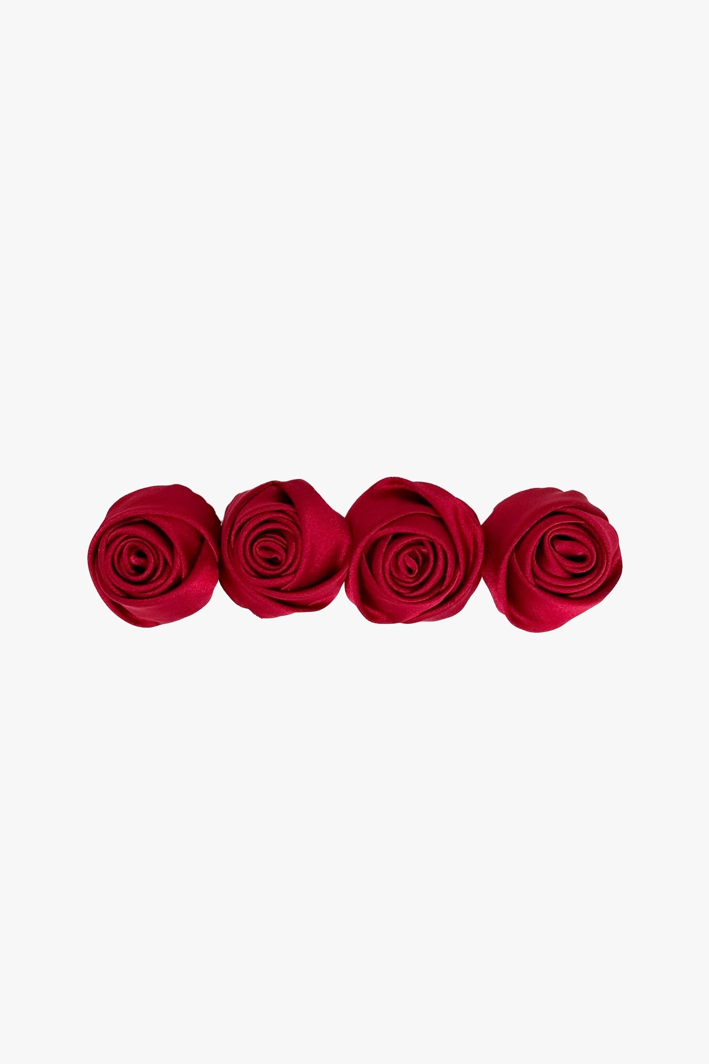 Anna Sui Red Rosette Charm Barrette