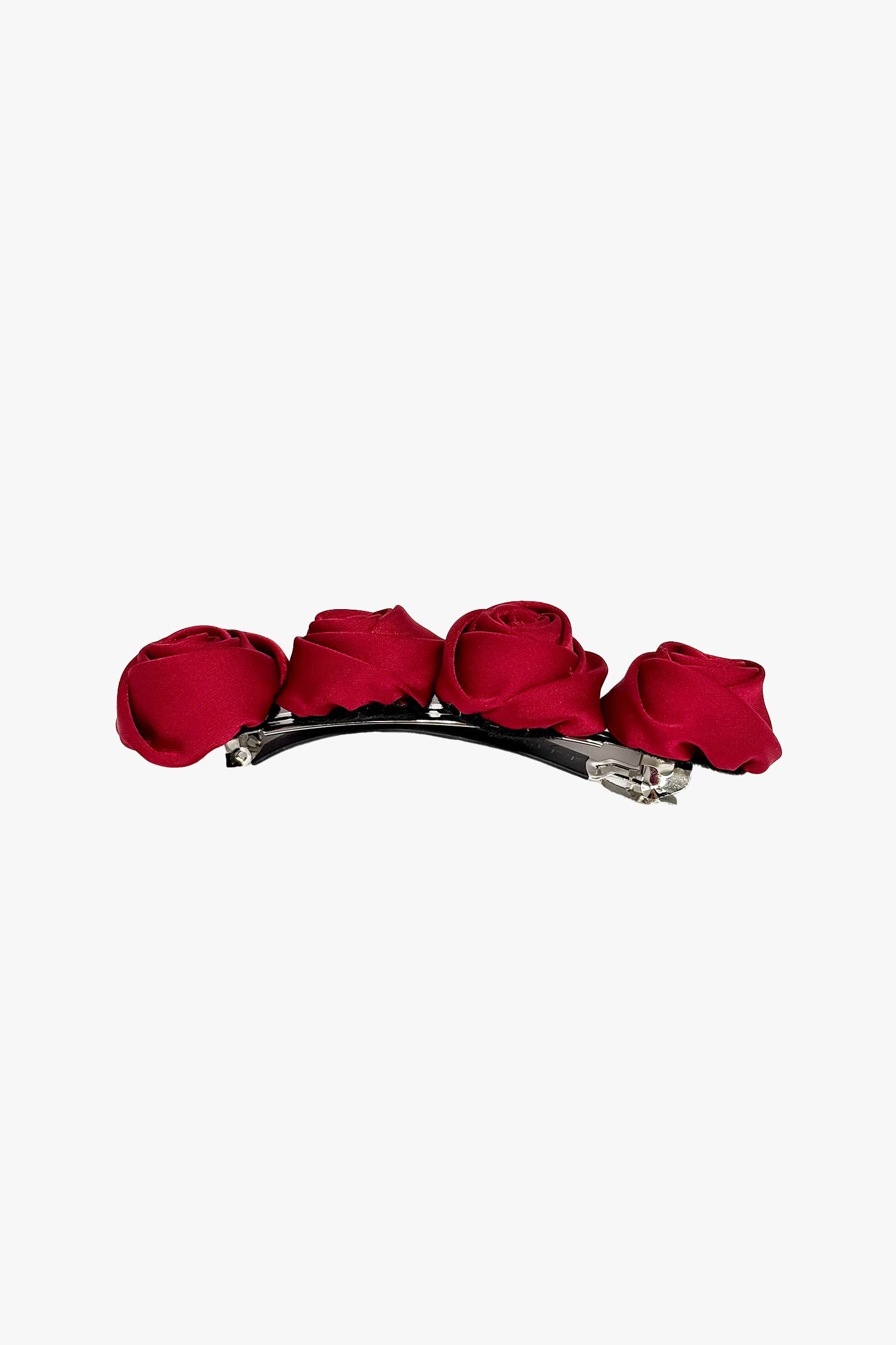 Anna Sui Red Rosette Charm Barrette