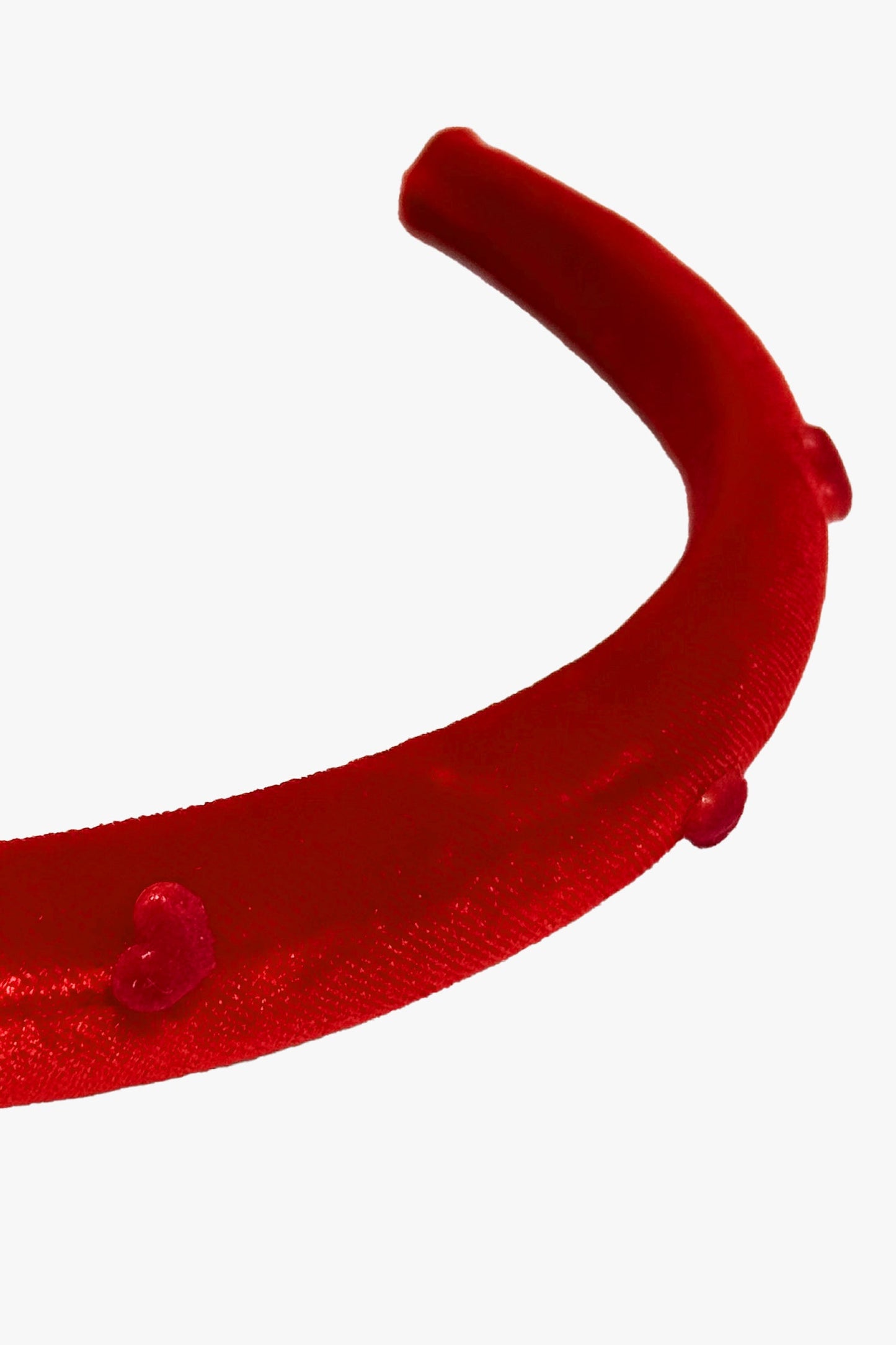 Anna Sui Heartfelt Velvet Headband - Red