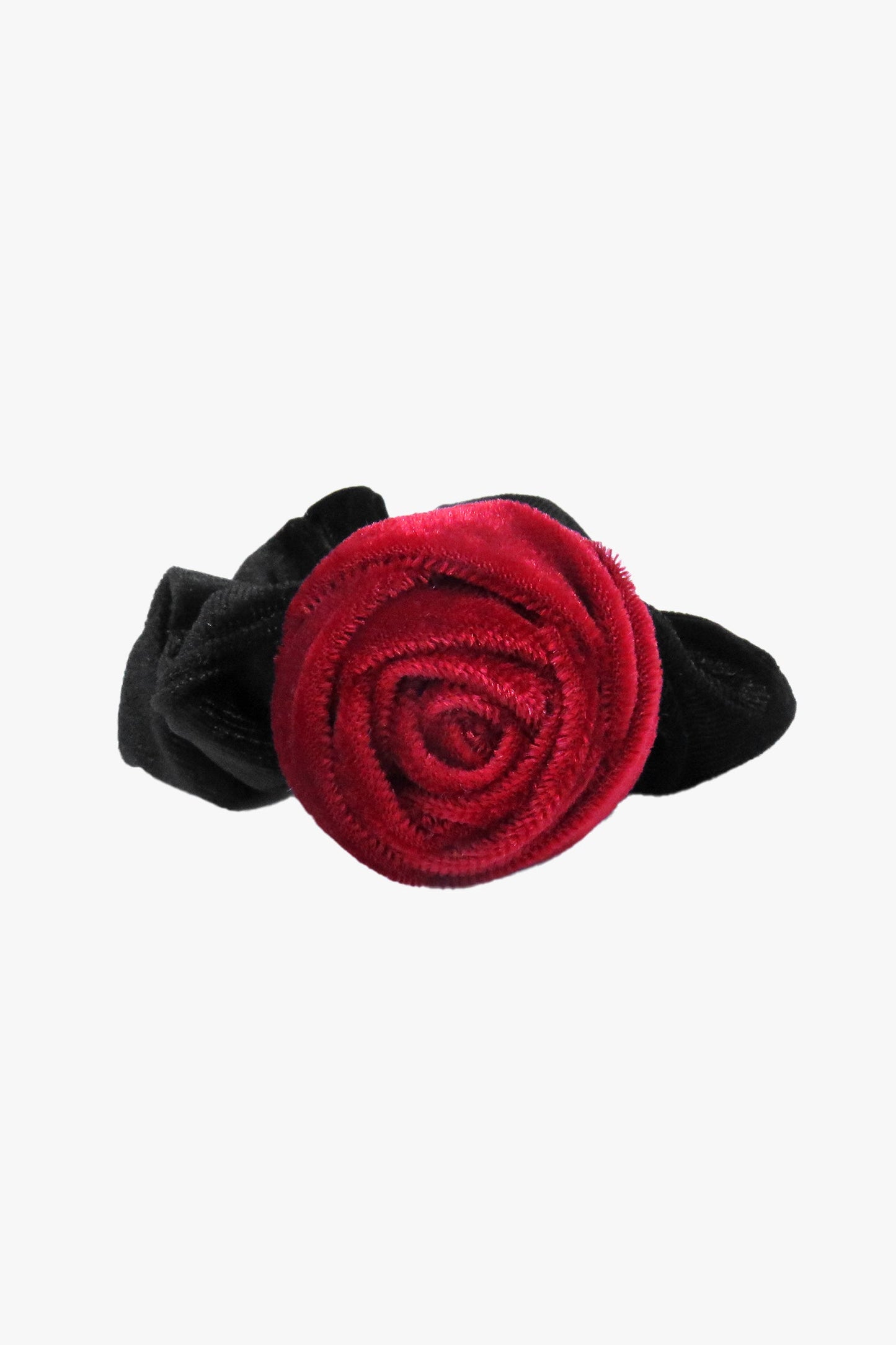 Anna Sui Velvet Rosette Scrunchie - Red
