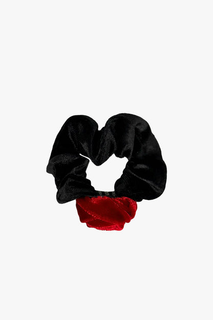 Anna Sui Velvet Rosette Scrunchie - Red