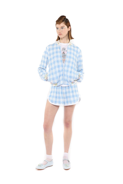 Anna Sui Gingham Terry Shorts