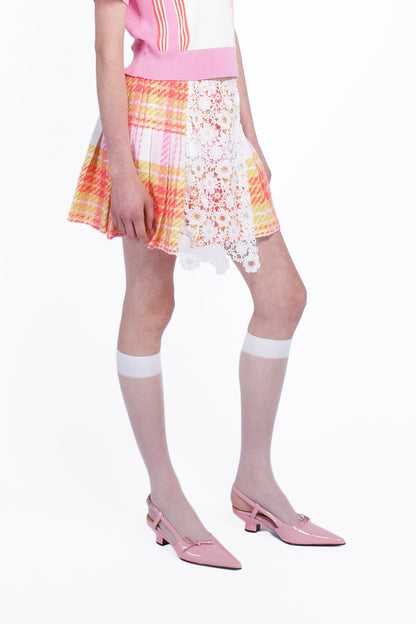 Anna Sui Capri Plaid Kilt