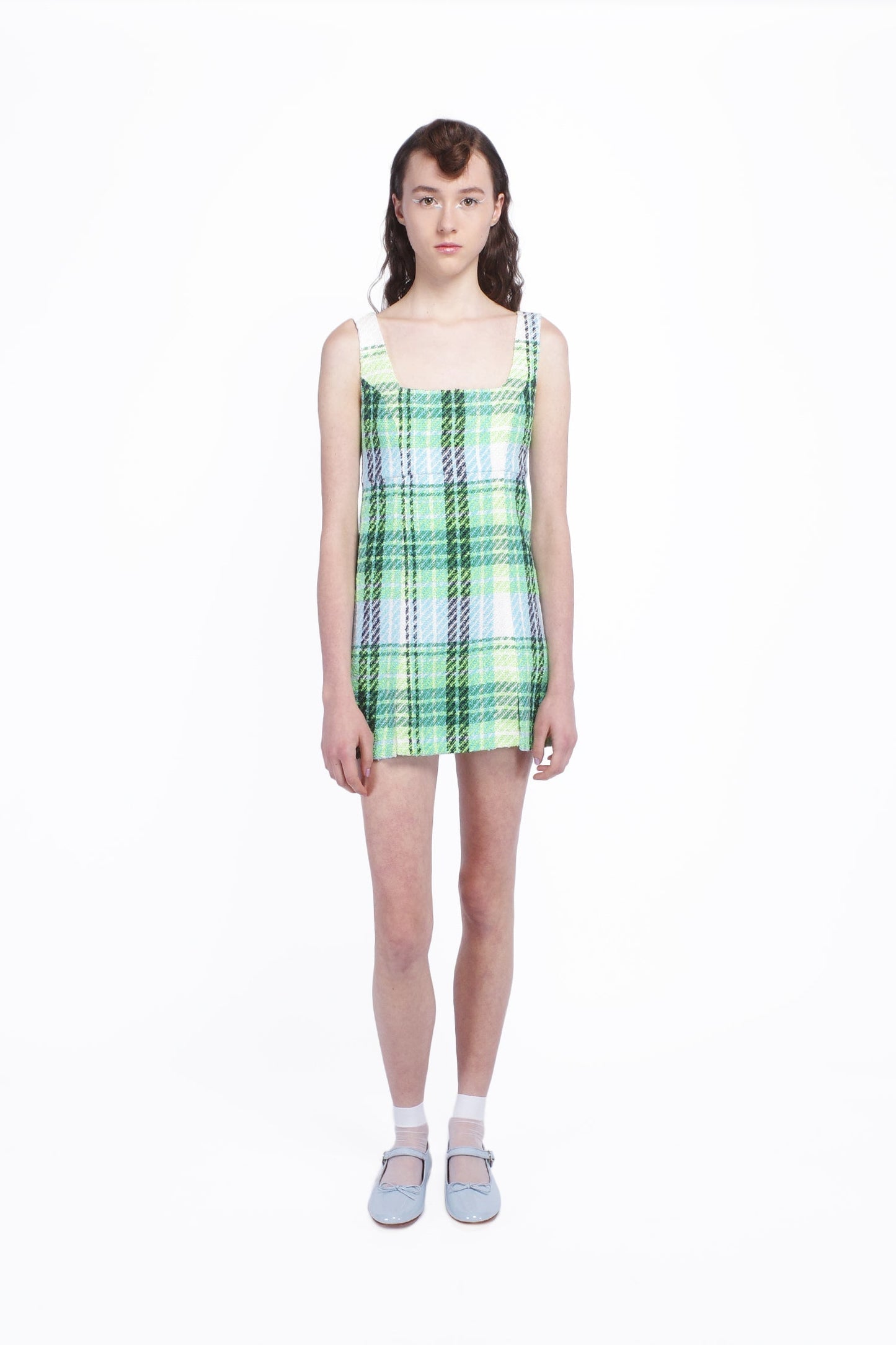 Anna Sui Capri Plaid Mini Dress