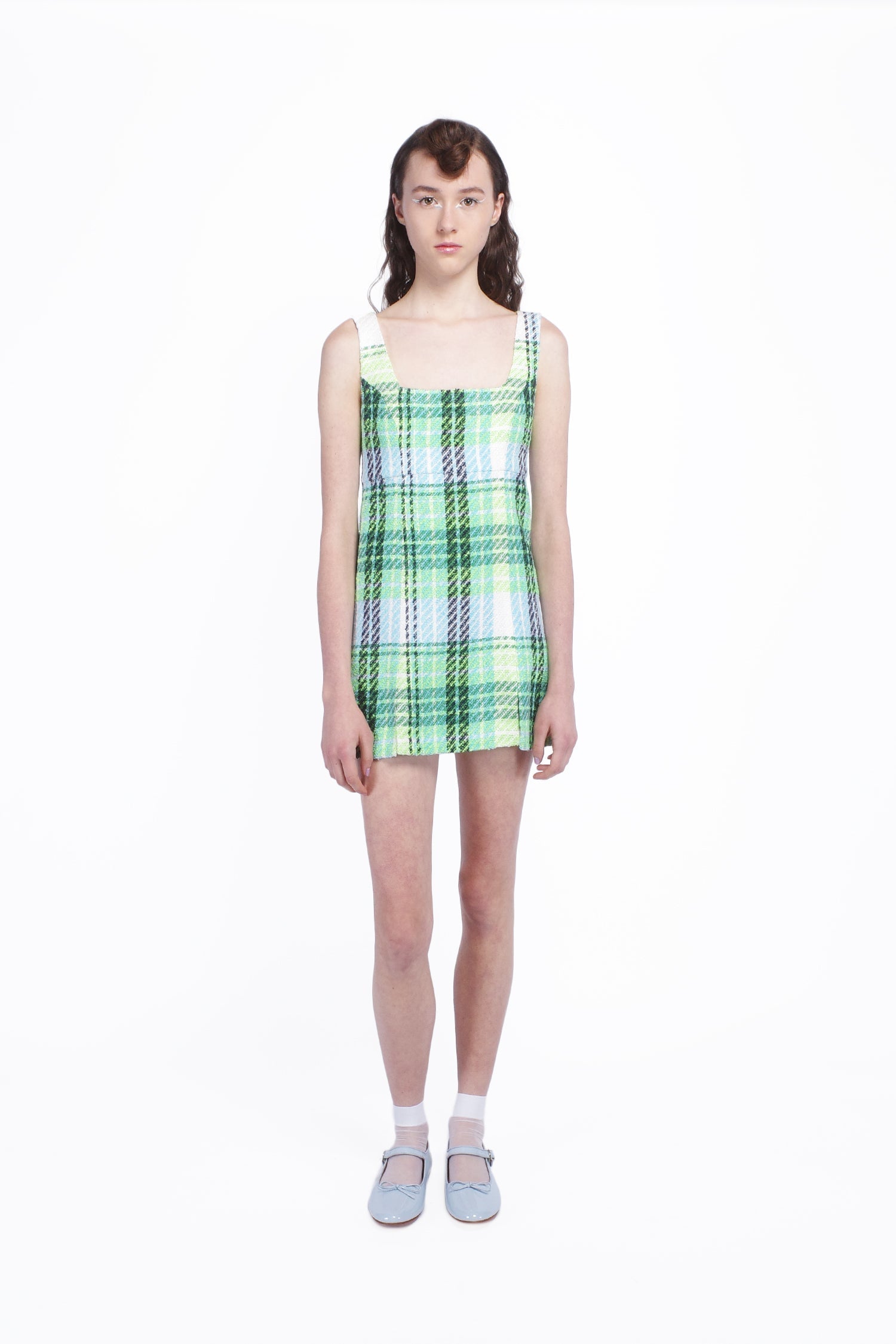 Anna Sui Capri Plaid Mini Dress