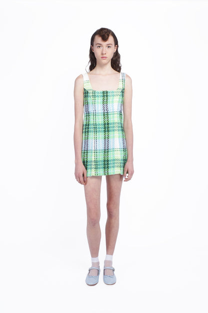 Anna Sui Capri Plaid Mini Dress