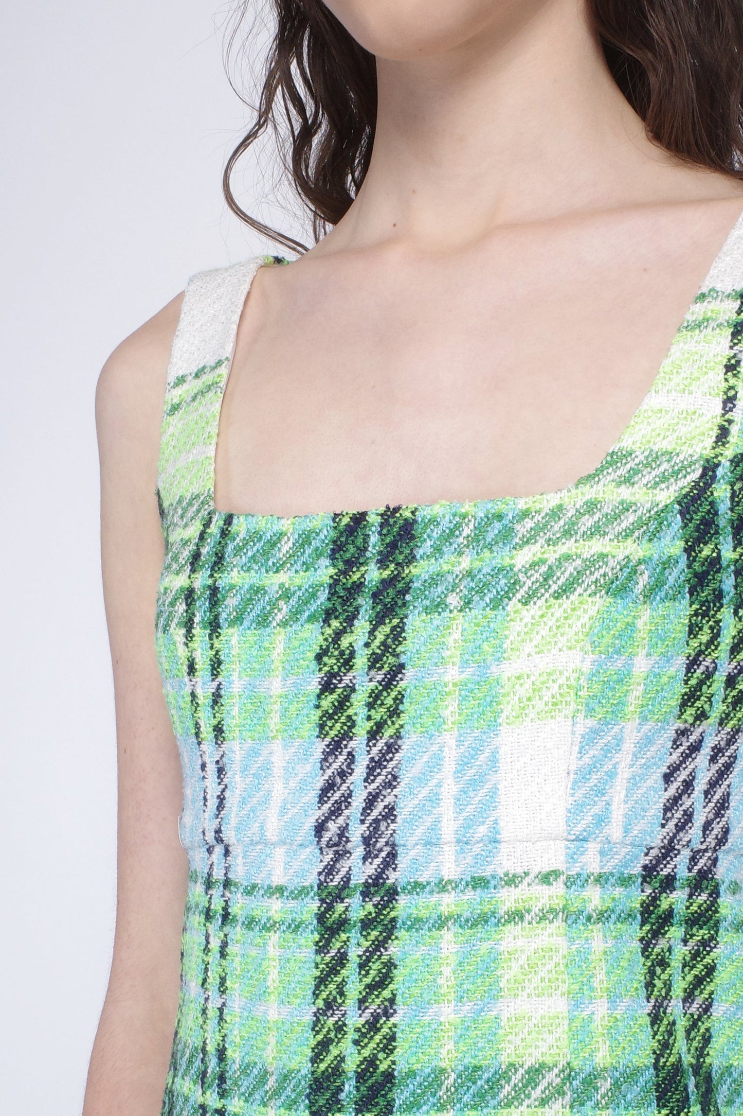 Anna Sui Capri Plaid Mini Dress