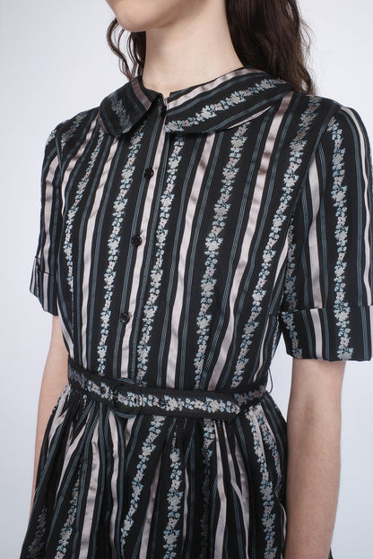 Anna Sui Ribbon Roses Belted Mini Dress