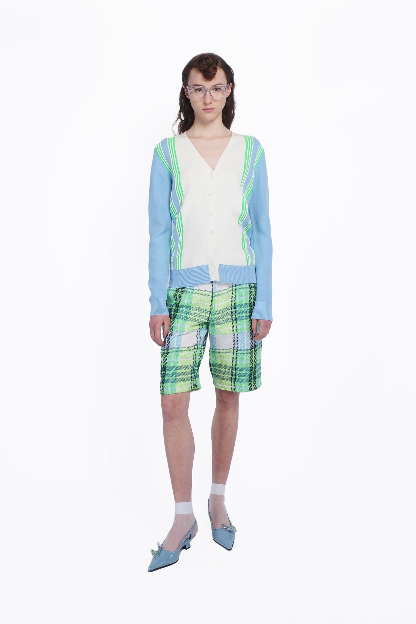 Anna Sui Amalfi Knit Cardigan - Baby Blue