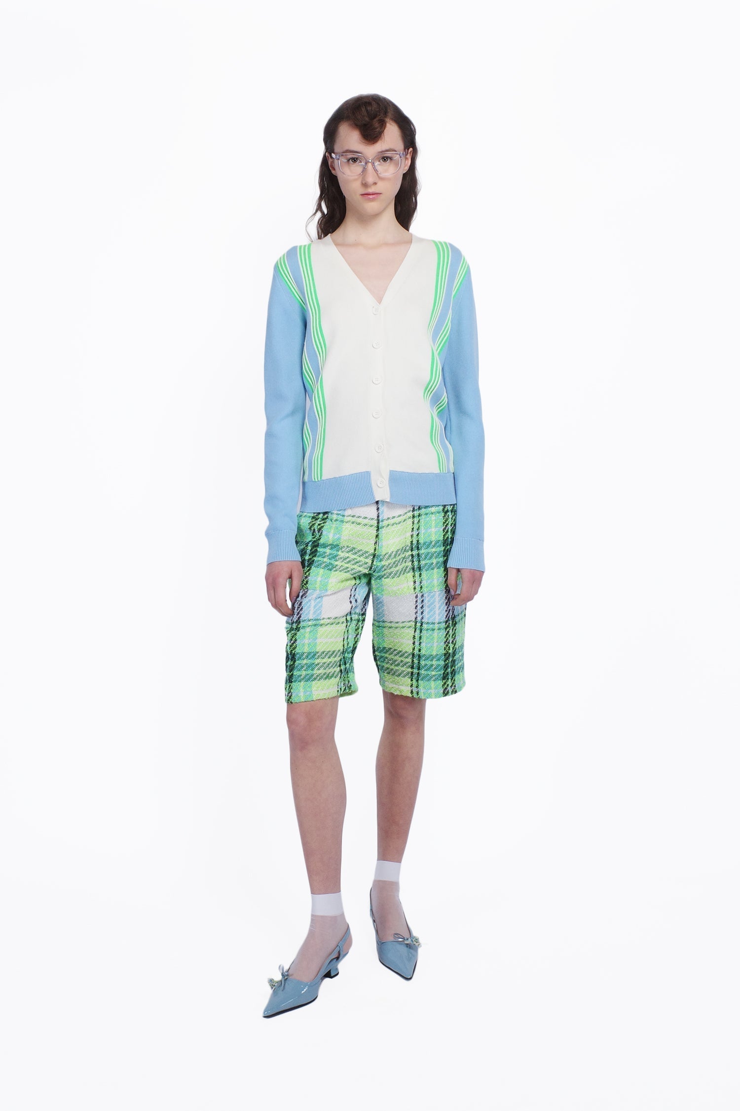 Anna Sui Amalfi Knit Cardigan - Baby Blue